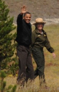 President Barack Obama in Yellowstone National Park - Spring Creek Ranch, Jackson Hole, WY